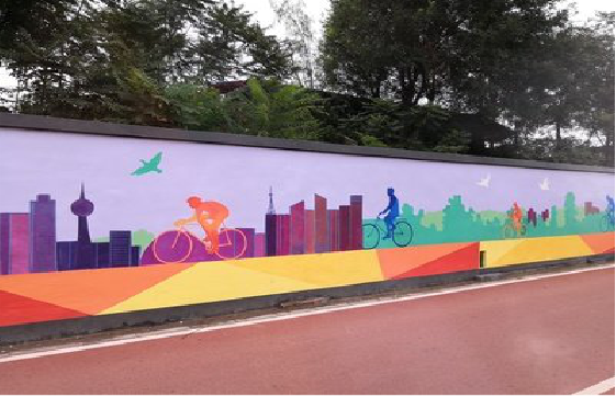 宁乡墙体彩绘-围墙