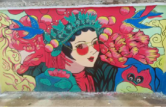 宁乡墙体彩绘-网红墙