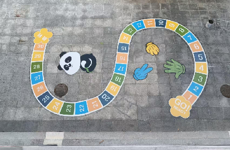 宁乡地面游戏彩绘