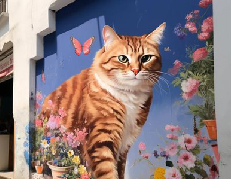 宁乡自己绘制有个性的手绘墙