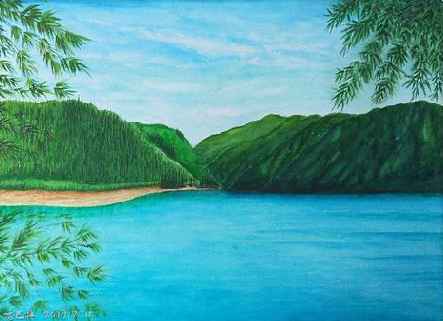 宁乡在墙绘中,如何绘画绿水青山?